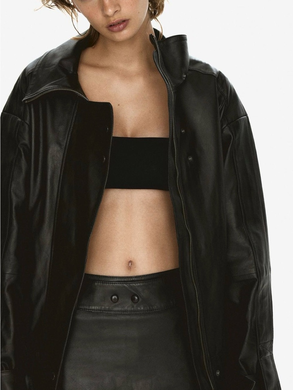 H&M Studio Leather Jacket